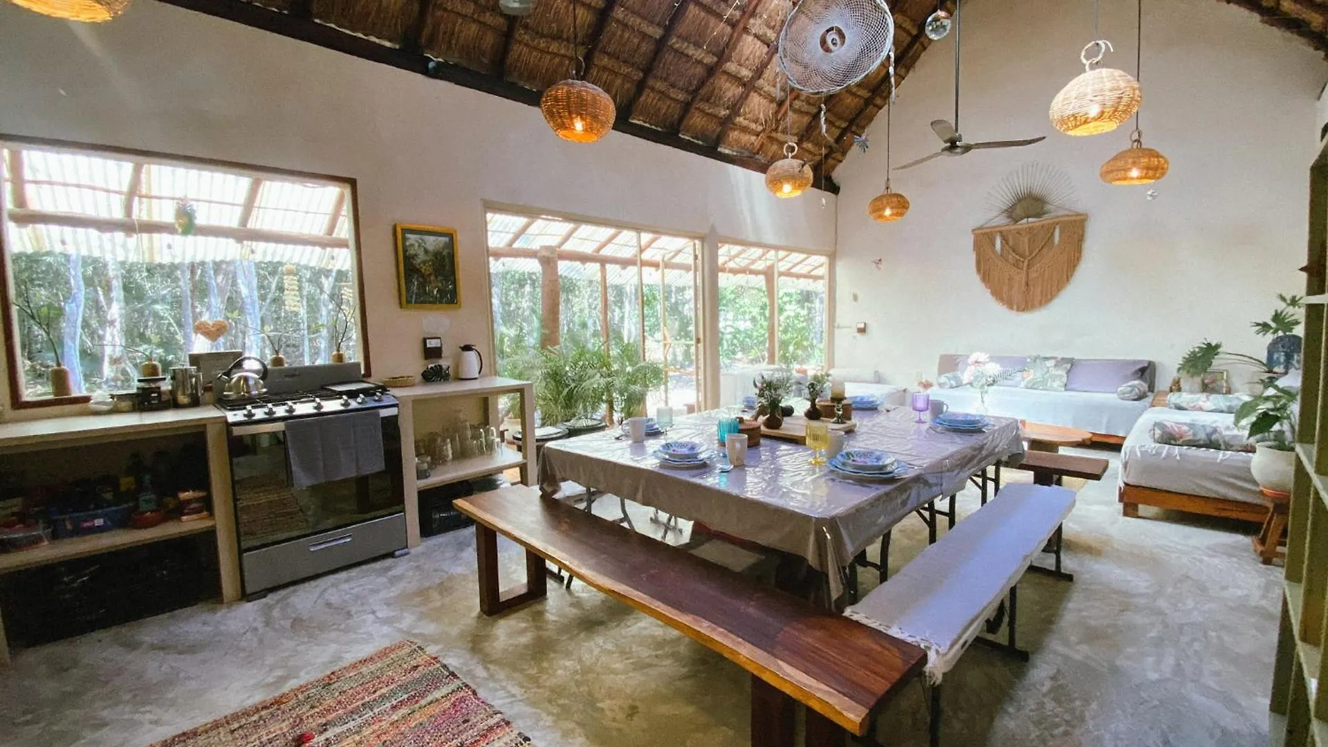Willa Secluded Jungle Sanctuary For Large Groups Chemuyil Meksyk